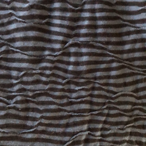 Free People Jersey striped mini skirt navy size me - Picture 6 of 7